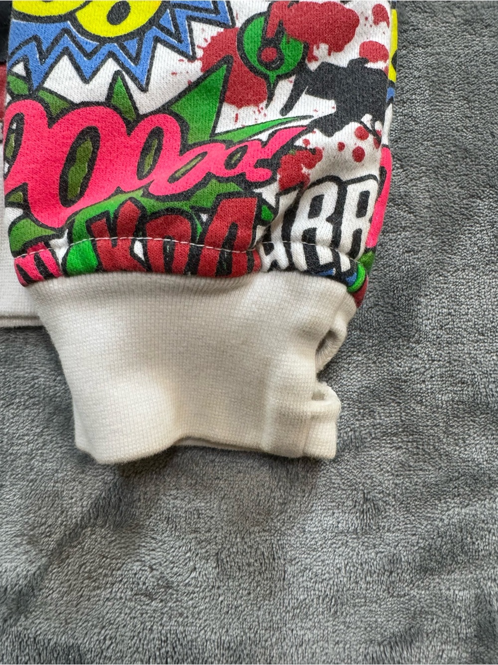 Graphic Comic-Print Hoodie Jacket - Multicolor - Picture 3 of 10
